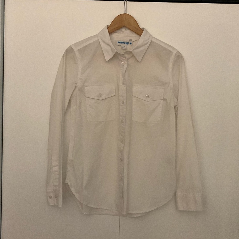 Poplin safari shirt, small